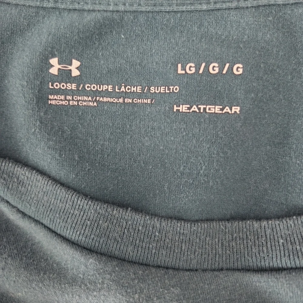 Under Armour Teal Long Sleeve Top Size L - Picture 5 of 5